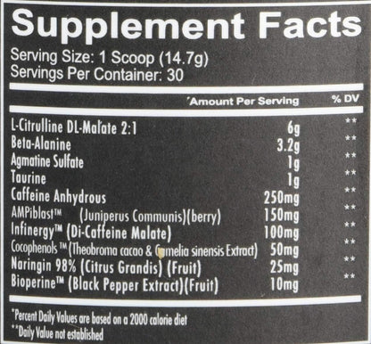 REDCON1 Total War Preworkout - 320mg Caffeine, Aminos for Energy & Pump (Sour Gummy Bear, 30 Servings)