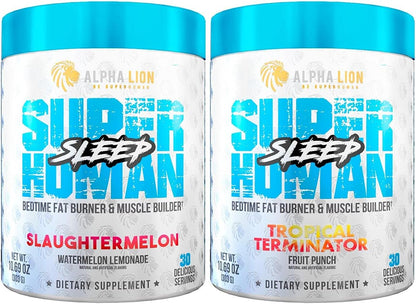 ALPHA LION Superhuman Sleep Aid, Muscle Recovery & Builder (30 Servings, Fruit Punch)