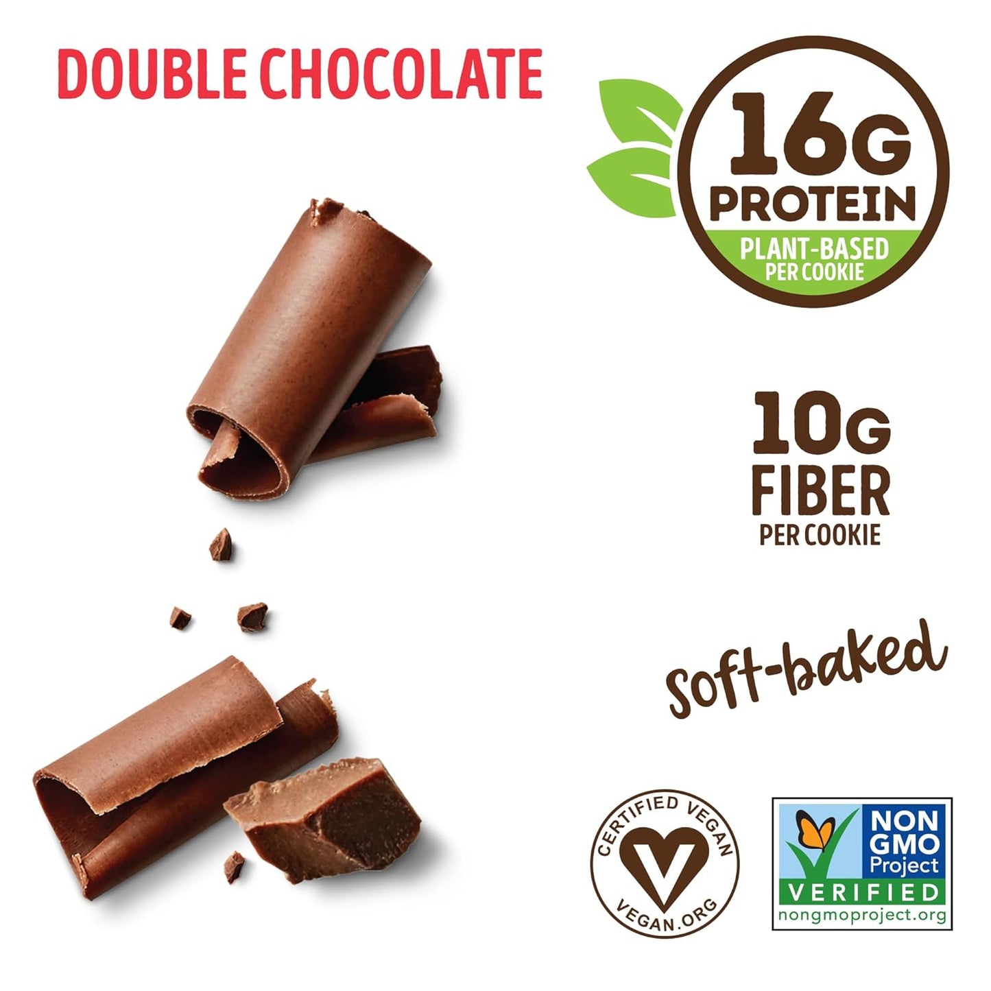 Lenny & Larry's Double Chocolate Complete Cookie, Vegan, 16g Protein (12 Pack)