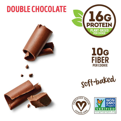 Lenny & Larry's Double Chocolate Complete Cookie, Vegan, 16g Protein (12 Pack)