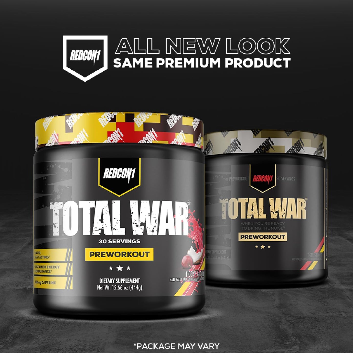 REDCON1 Total War Preworkout - 320mg Caffeine, Aminos for Energy & Pump (Sour Gummy Bear, 30 Servings)