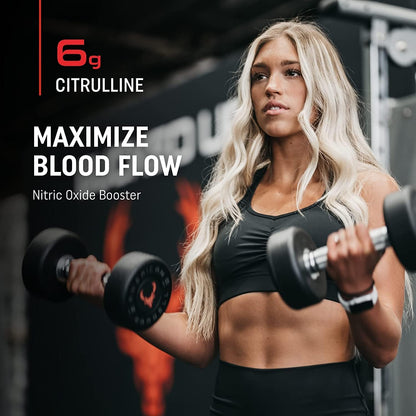Bucked Up Pre Workout - Citrulline, Beta Alanine, 3 Patented Ingredients (Grape)