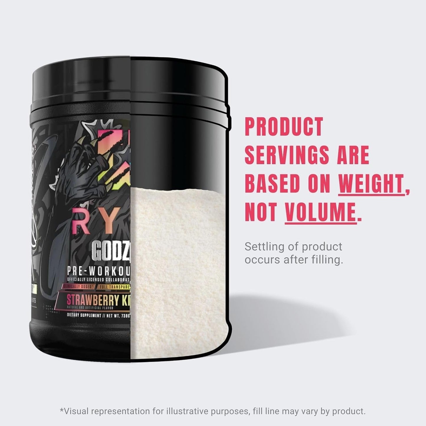 RYSE Noel Deyzel x Godzilla Pre Workout - Pumps, Energy, Focus (40 Servings)