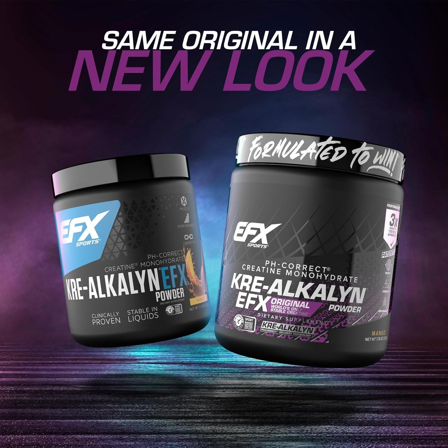 EFX Sports Kre-Alkalyn Creatine Powder for Strength & Performance (Mango, 110 Servings)
