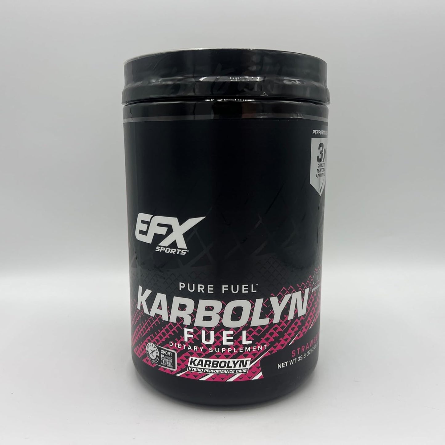 EFX Sports Karbolyn Fuel - Fast Absorbing Carb Powder for Energy & Recovery (Strawberry, 18 Servings)
