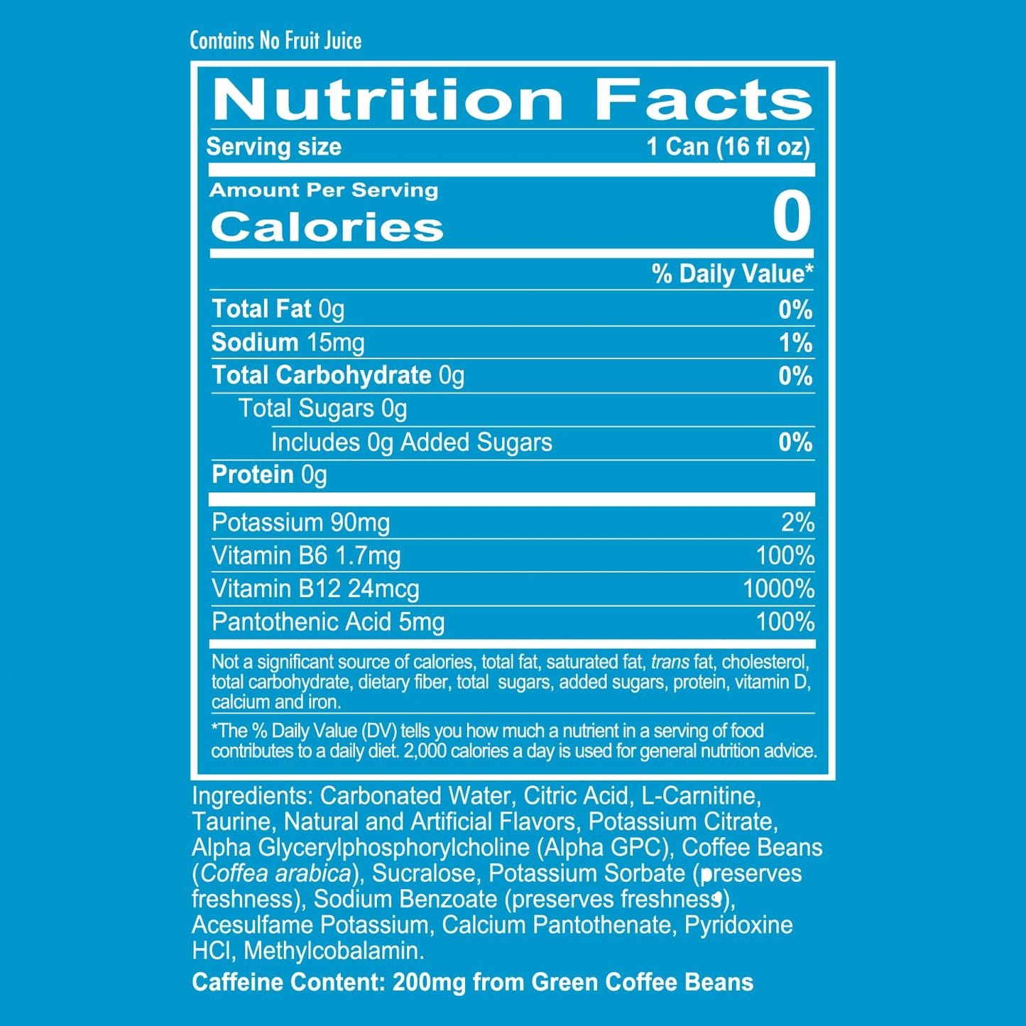 REDCON1 Vice City Zero Sugar Energy Drink, 200mg Caffeine, Nootropic (12ct)