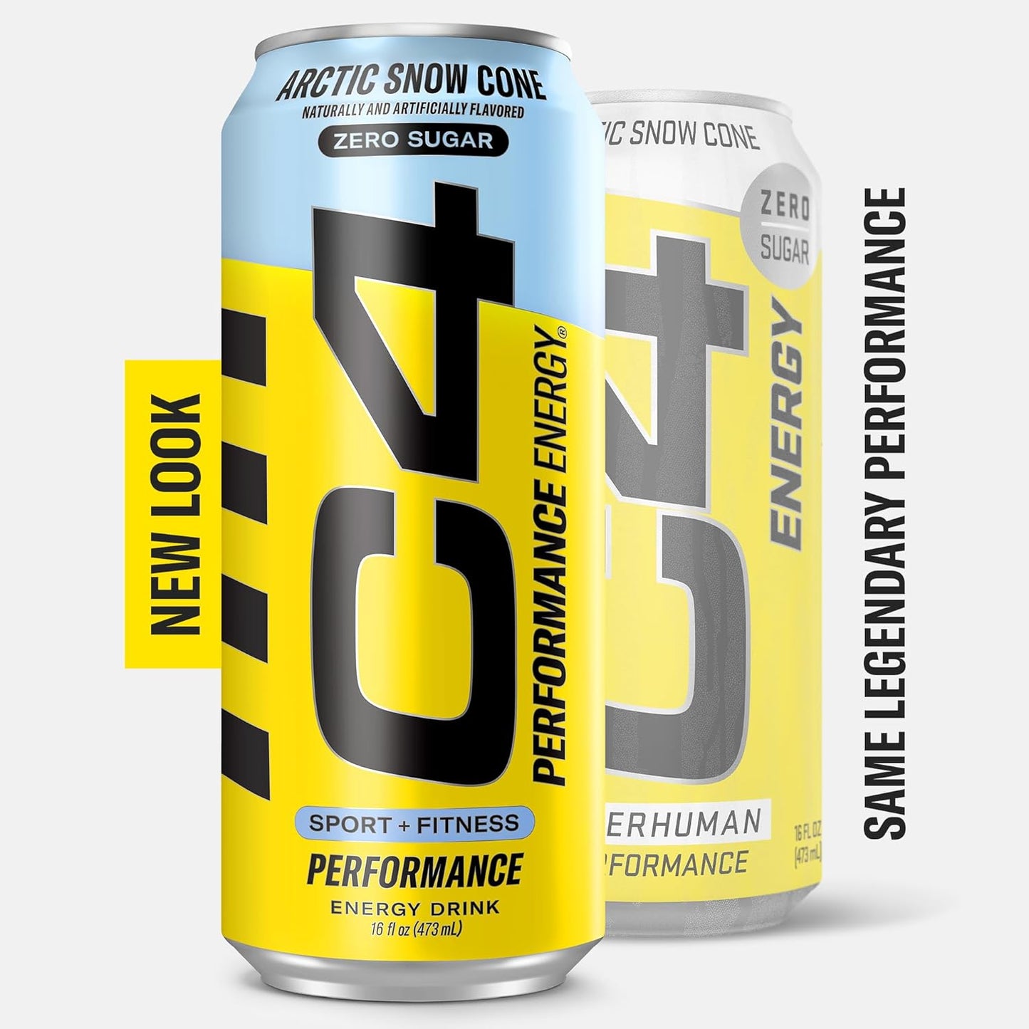 Cellucor C4 Performance Energy Drink, Artic Snow Cone, Zero Sugar, 200mg Caffeine (16 Fl Oz, 12 Pack)