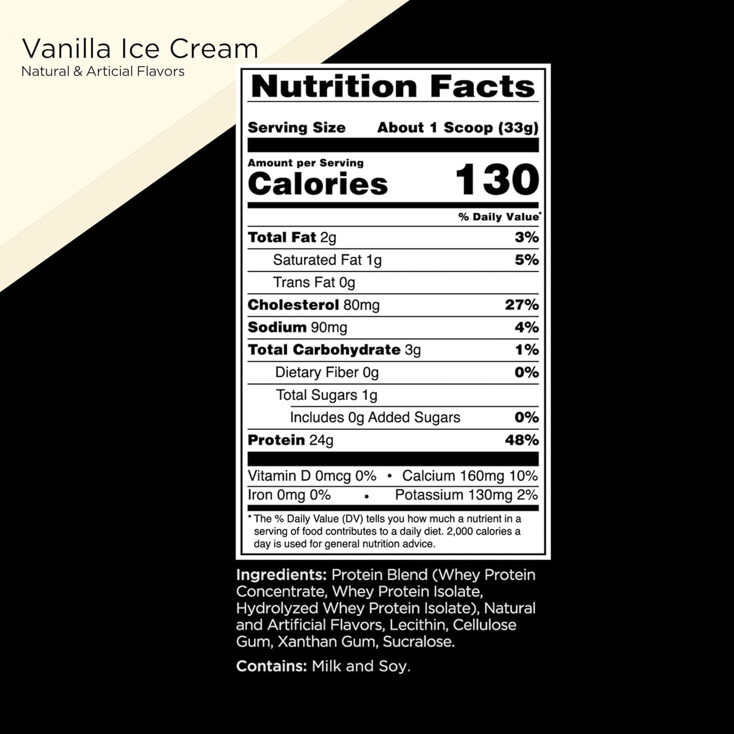 Rule One R1 Whey Blend - 24g Protein with EAAs & BCAAs (5 lbs, Vanilla Ice Cream)
