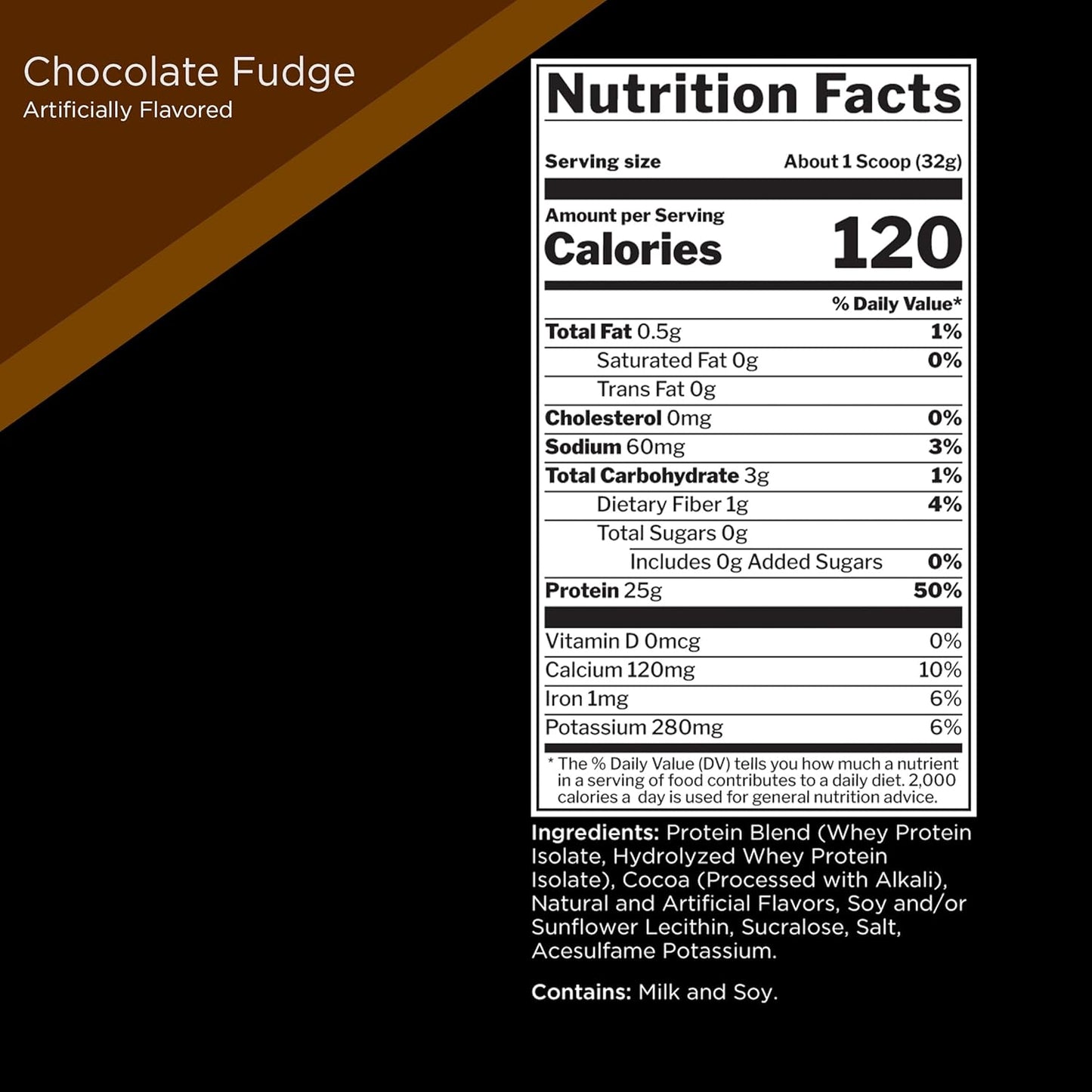 R1 Protein Powder - 25g, 100% Isolate, Hydrolysate, 6g BCAAs, Chocolate Fudge (5 Pounds)