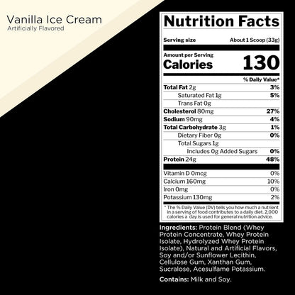 Rule One Proteins Vanilla Ice Cream Whey Blend with EAAs and BCAAs (2lbs)
