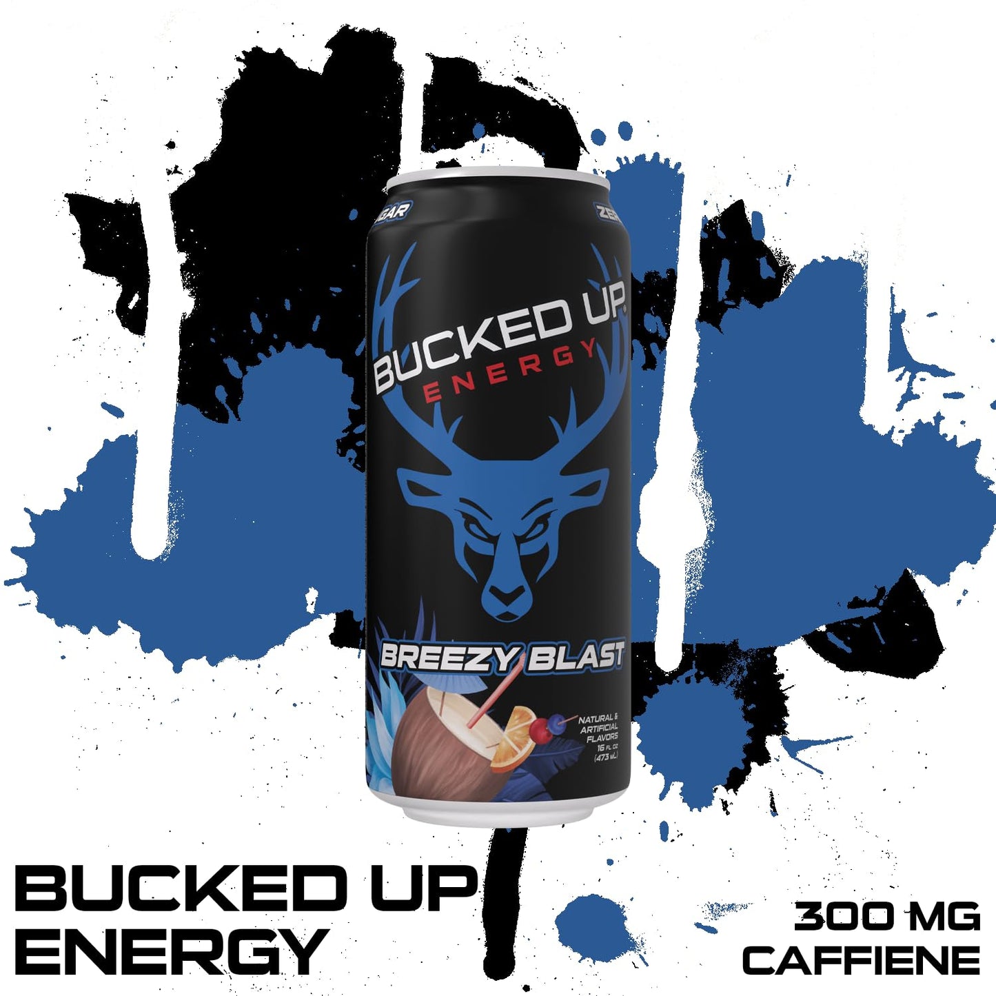 Bucked Up Breezy Blast Energy Drink, 300mg (12 CT)