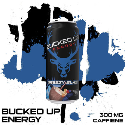 Bucked Up Breezy Blast Energy Drink, 300mg (12 CT)