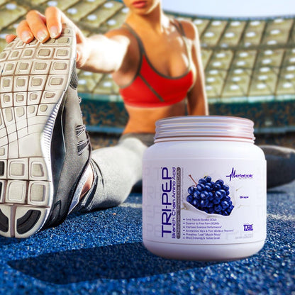 Metabolic Nutrition TRIPEP BCAA Powder, Blue Raspberry (400g, 40 Servings)