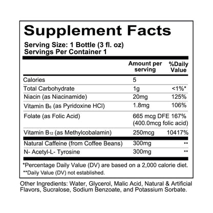 REDCON1 Total War Energy Shots - 300mg Caffeine, 0 Sugar, Orange Crush (12ct)