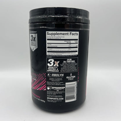 EFX Sports Karbolyn Fuel - Fast Absorbing Carb Powder for Energy & Recovery (Strawberry, 18 Servings)