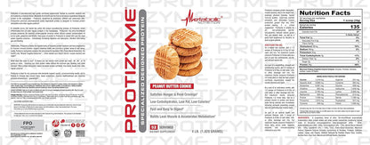 Metabolic Nutrition Protizyme Whey Protein, Low Carb/Fat, 4lb (52 Servings)
