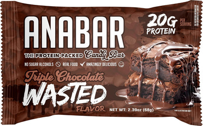 Anabar Protein Bar, Triple Chocolate, 20g Protein, No Sugar Alcohols (12 Bars)