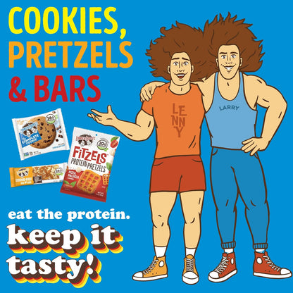 Lenny & Larry's Pizza Palooza Pretzel Snacks, Vegan, 20g Protein (8 Bags, 3oz)