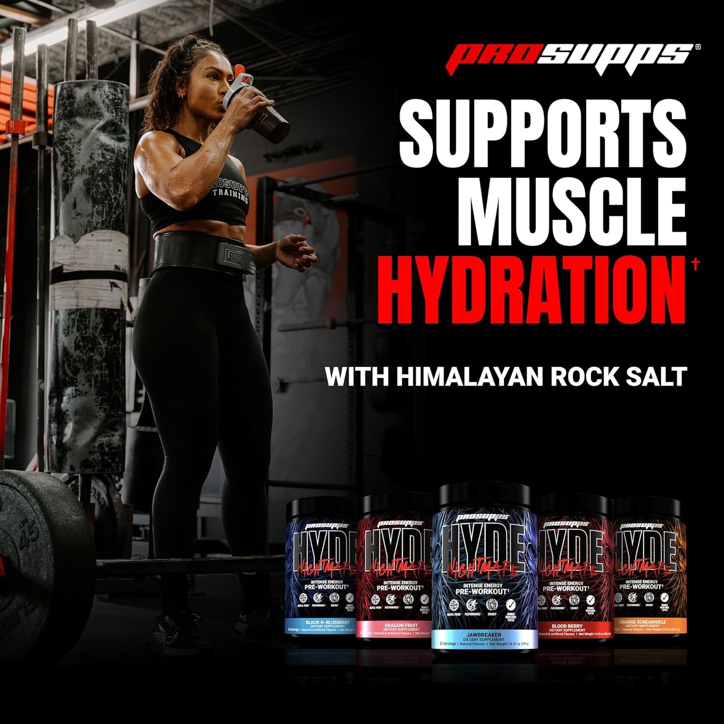 PROSUPPS Hyde Nightmare Pre-Workout - Intense Energy & Focus (30 Servings)
