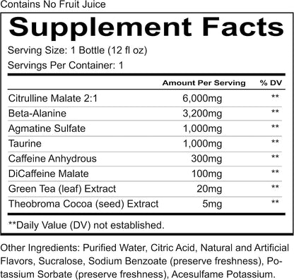 REDCON1 Total War Preworkout RTD, Vice City - 350mg Caffeine (12 Servings)