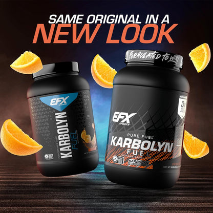 EFX Sports Karbolyn Fuel - Fast Absorbing Carb Powder for Energy & Recovery (37 Servings, Orange)
