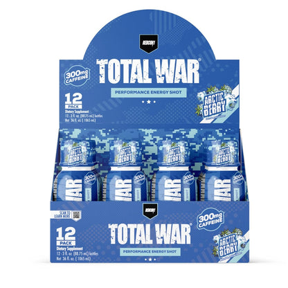 REDCON1 Total War Pre Workout Energy Shots - Arctic Berry (12 Pack)