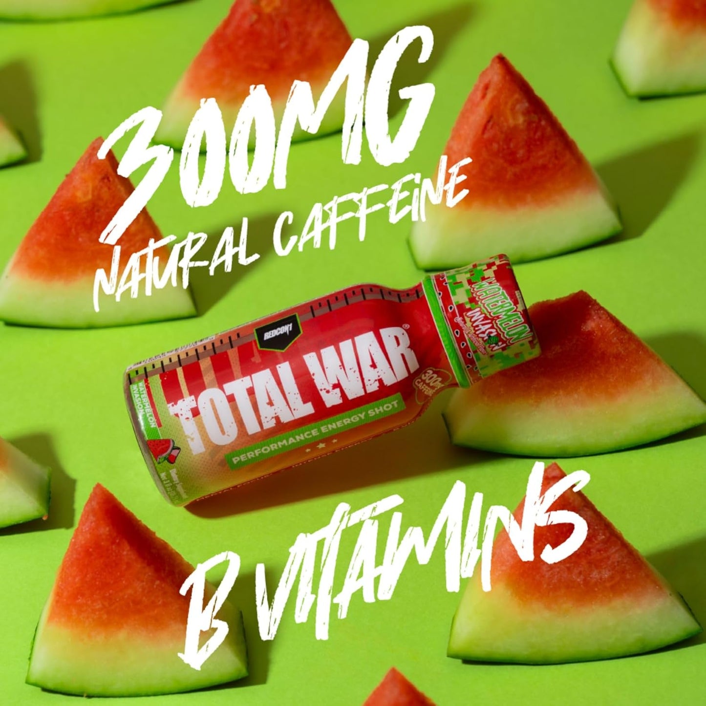 REDCON1 Total War Energy Shots - 300mg Caffeine, 0 Sugar, Orange Crush (12ct)