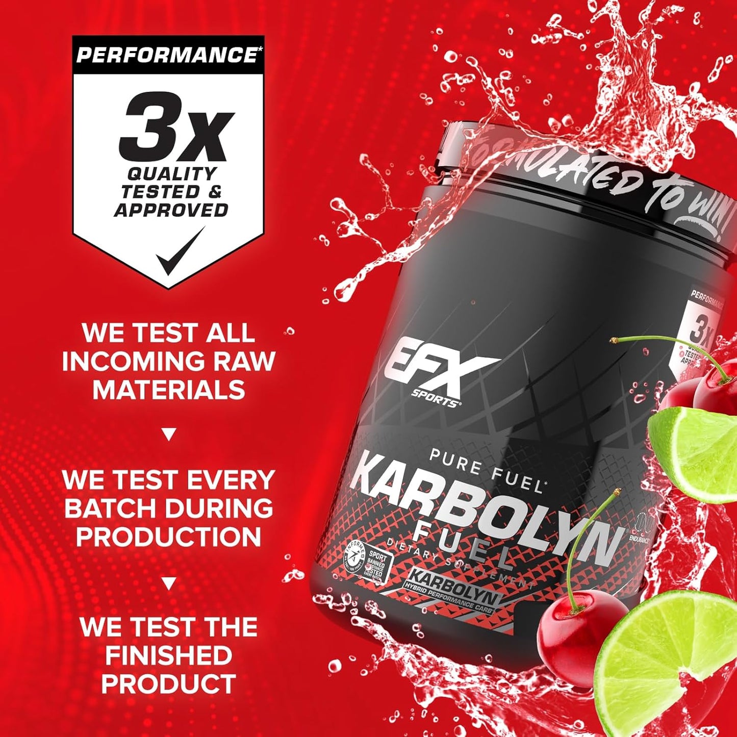 EFX Sports Karbolyn Fuel - Carb Load & Recovery, Stimulant-Free (18 Servings)