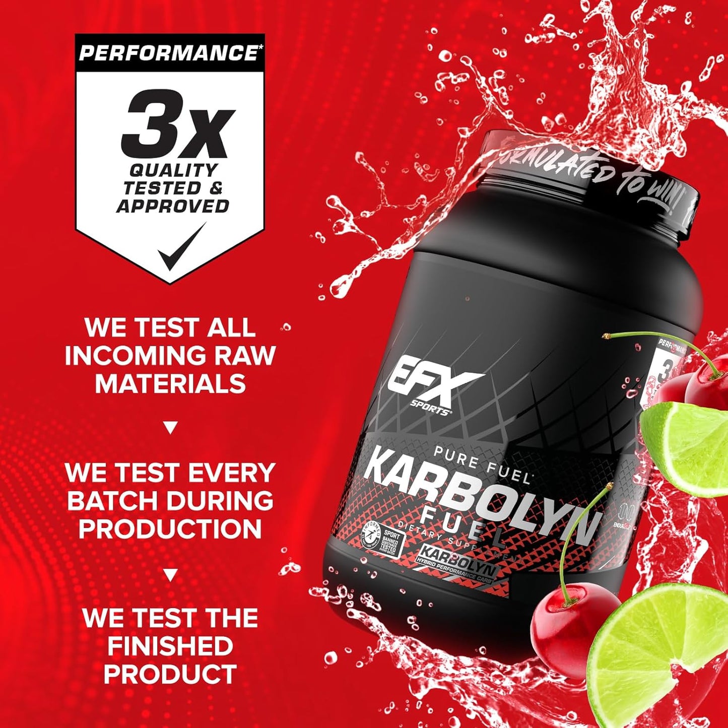 EFX Sports Karbolyn Fuel - Carb Load & Recovery, Stimulant-Free (37 Servings)