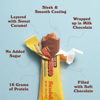 Barebells Caramel Choco Soft Protein Bars (12 Count, 1.9oz)