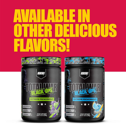 REDCON1 Total War Black Ops Preworkout, Tigers Blood, 400mg Caffeine (20 Servings)