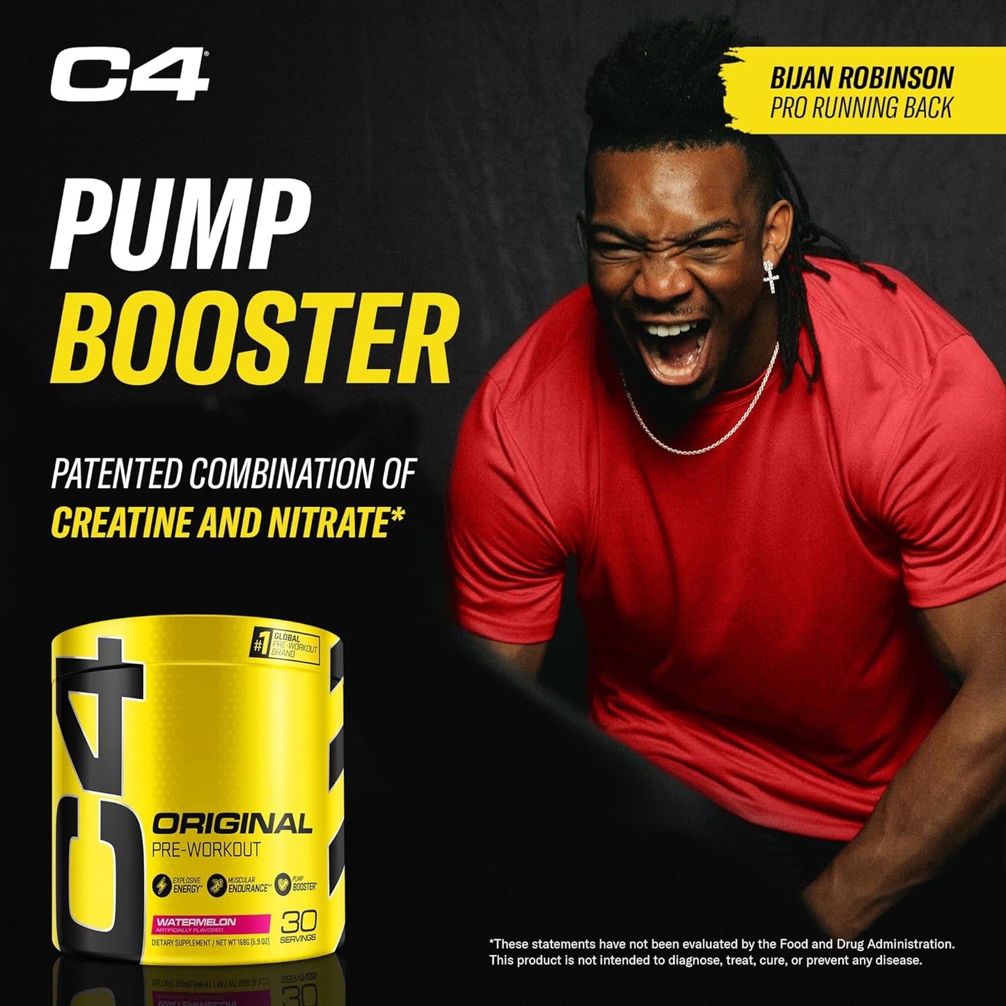 Cellucor C4 Original Pre Workout Powder, Watermelon (30 Servings)