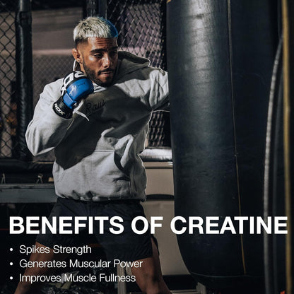 RAW Nutrition Creatine Monohydrate Powder, Unflavored (30 Servings)