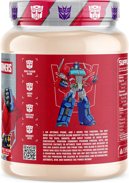 Core Nutritionals Transformers Protron Protein Blend (2lbs, Mixed Berry Cheesecake)
