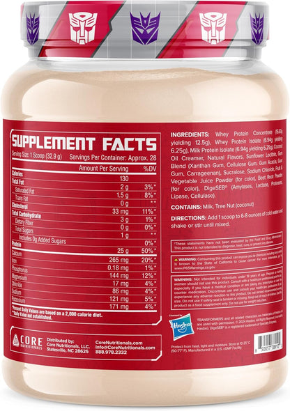 Core Nutritionals Transformers Protron Protein Blend (2lbs, Mixed Berry Cheesecake)