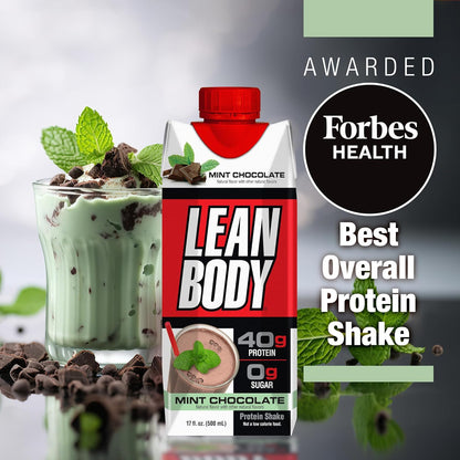 Lean Body Mint Chocolate Ready-to-Drink (17oz, 12 Pack)