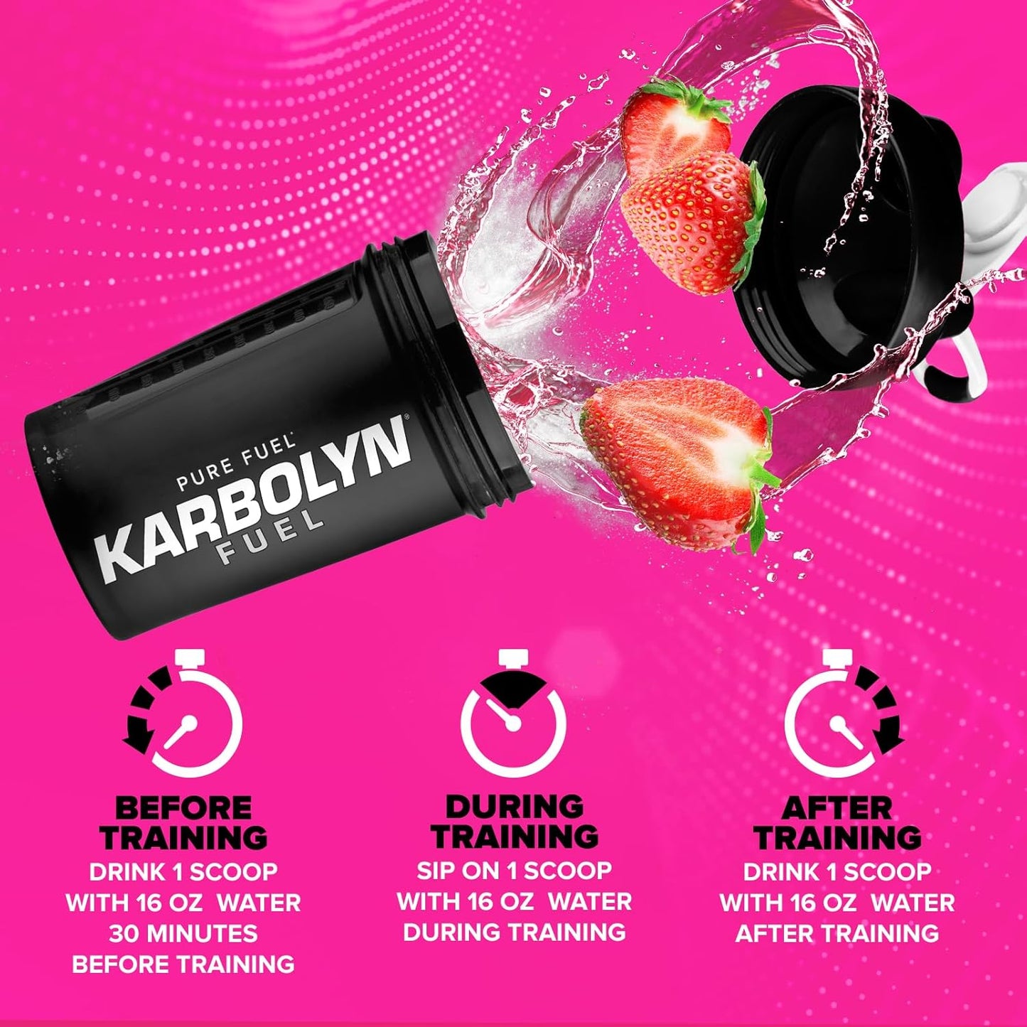EFX Sports Karbolyn Fuel - Fast Absorbing Carb Powder for Energy & Recovery (37 Servings, Strawberry)