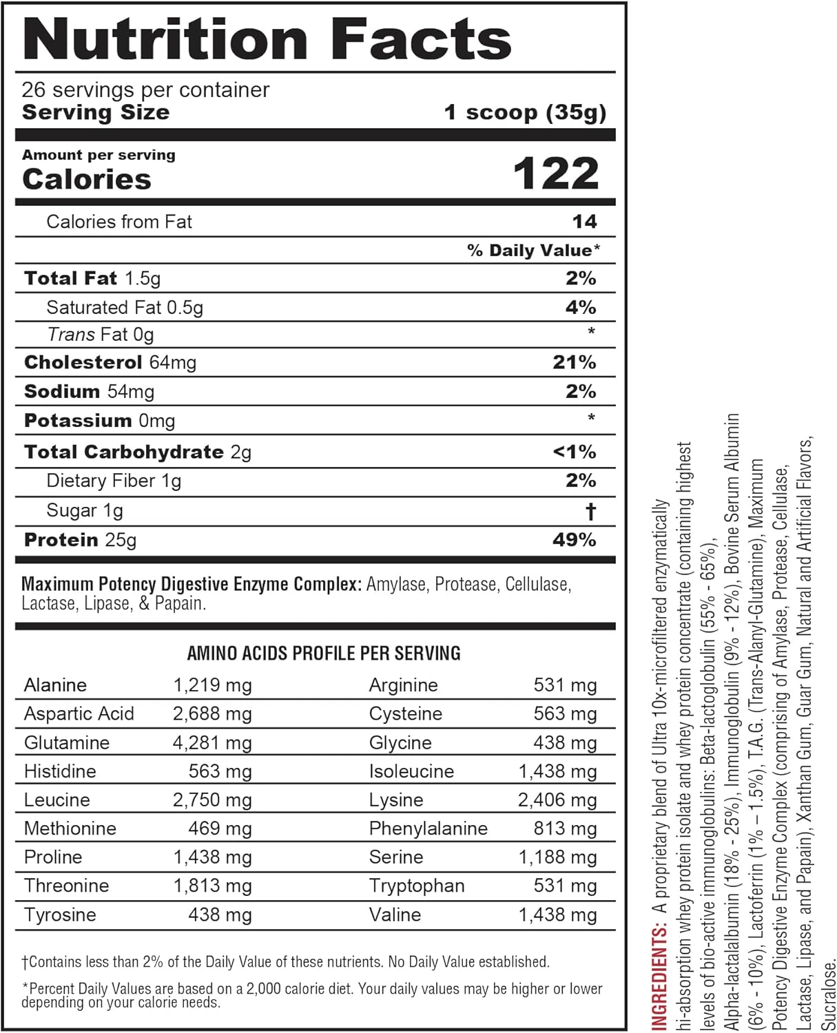 Metabolic Nutrition Protizyme Whey Protein, Strawberry Creme (2 lb)