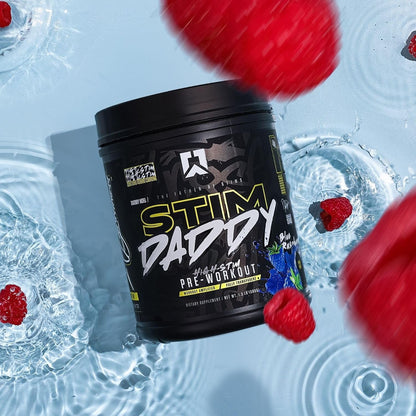 RYSE Up Stim Daddy High Stimulant Pre-Workout by Noel Deyzel (Blue Raspberry, 40 Servings)