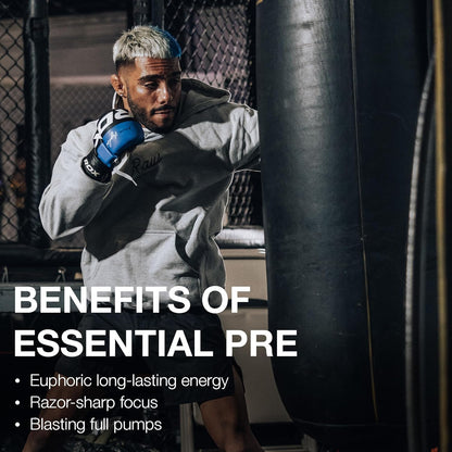 RAW Essential Pre-Workout - Fruit Burst, Energy & Focus Blend (40 Servings)