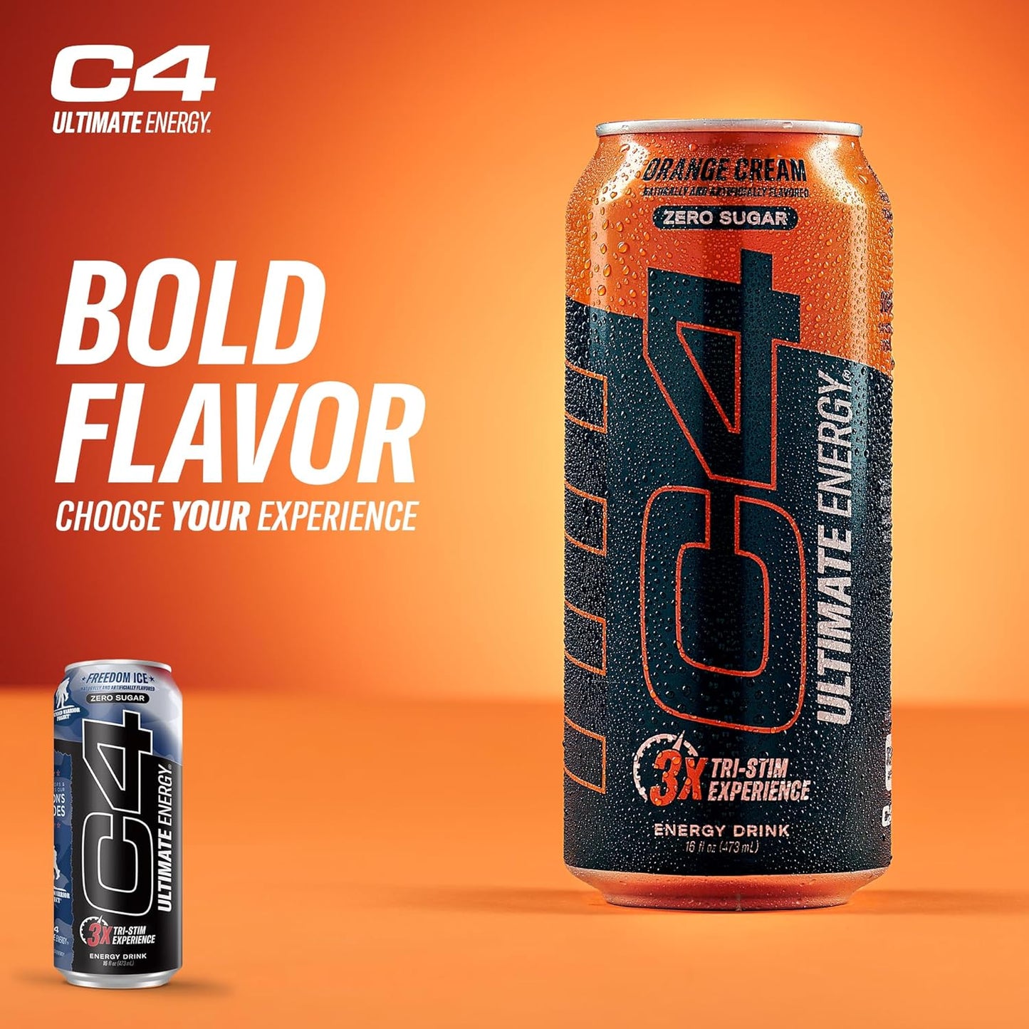 Cellucor C4 Ultimate Pre-Workout Energy Drink, Freedom Ice (16oz, Pack of 12)