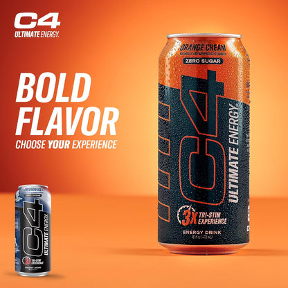 Cellucor C4 Ultimate Pre-Workout Energy Drink, Freedom Ice (16oz, Pack of 12)