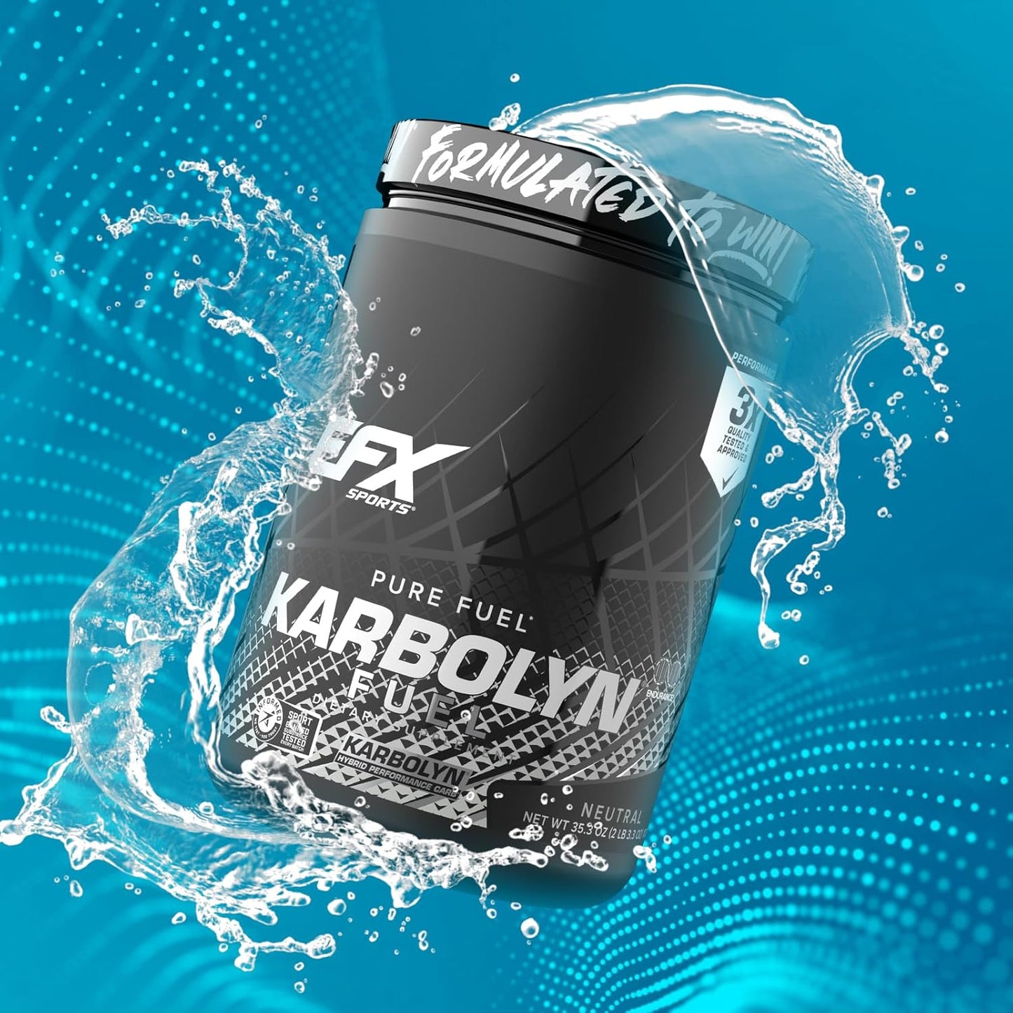 EFX Sports Karbolyn Fuel: Fast-Absorbing Carb Powder for Energy & Recovery (18 Servings, Neutral)