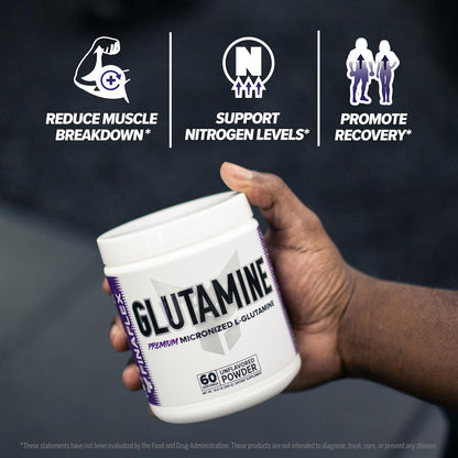 FINAFLEX Pure L-Glutamine, Unflavored Muscle Recovery Powder (10.6 oz, 60 Servings)