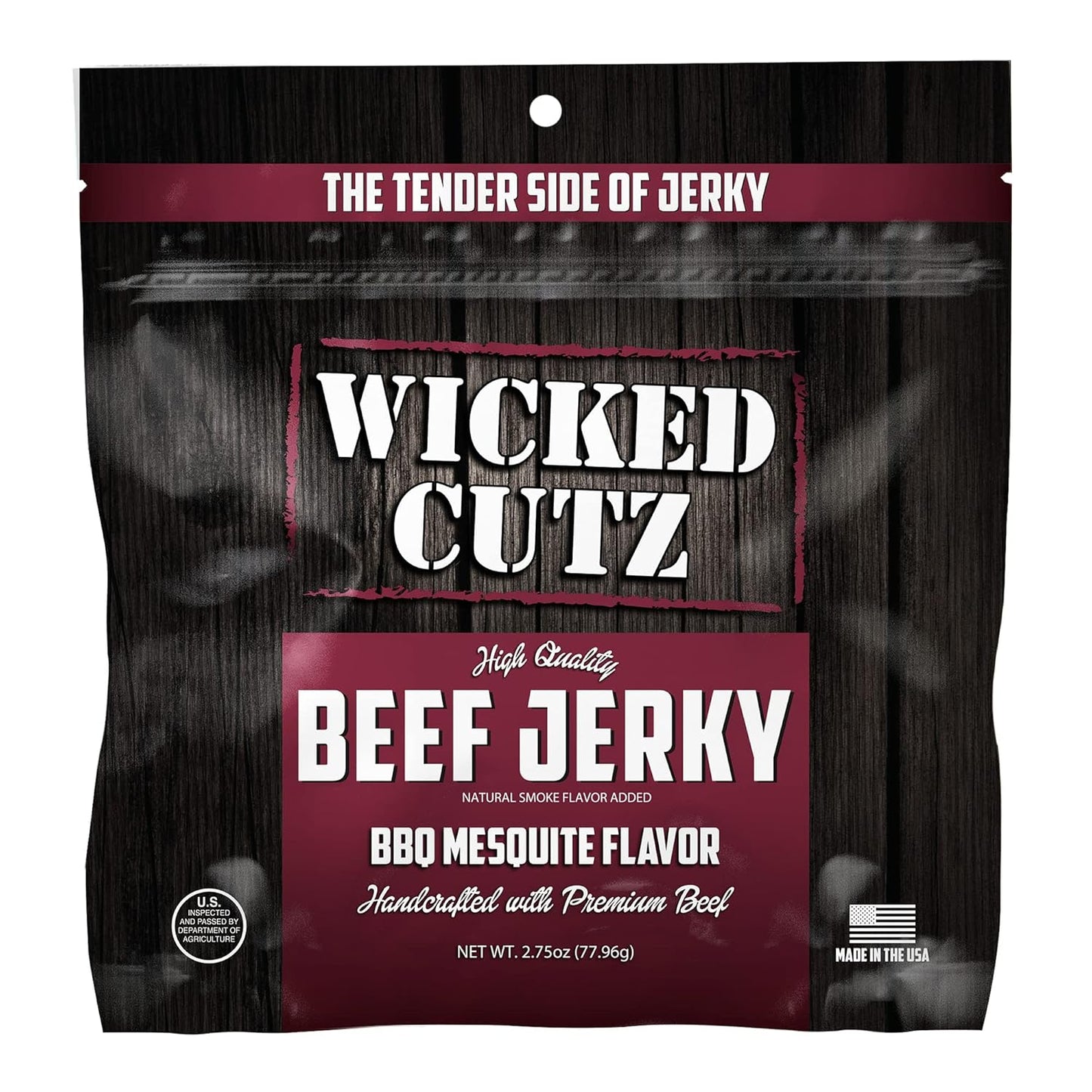 BBQ Mesquite Beef Jerky - Tender, High Protein, Gluten-Free (2 Bags)