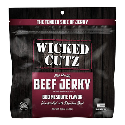 BBQ Mesquite Beef Jerky - Tender, High Protein, Gluten-Free (2 Bags)
