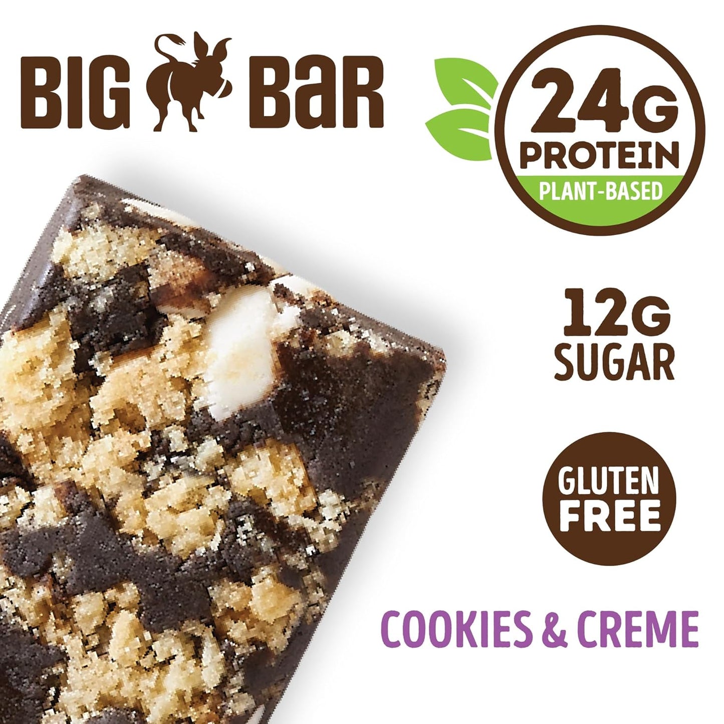 Lenny & Larry's Cookie-fied BIG BAR, Cookies & Creme (12-Pack, 90g)