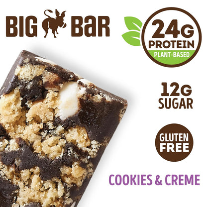 Lenny & Larry's Cookie-fied BIG BAR, Cookies & Creme (12-Pack, 90g)