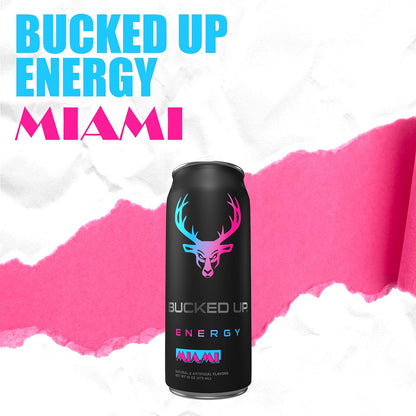 Bucked Up Miami Energy Drink, 300mg (12 CT)