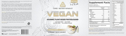 Core Nutritionals Platinum Vegan Protein Blend, 21g Pea Protein, Lactose/Soy/Gluten Free (Vanilla Creme)